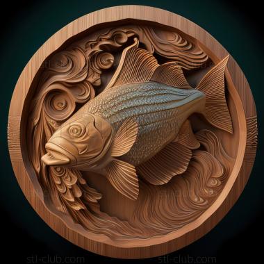 3D model st Leopold s scalar fish (STL)